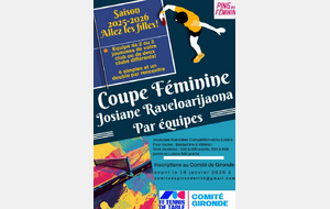 Coupe féminine par équipes 25.26
