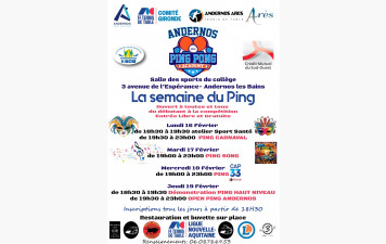 Semaine du Ping à Andernos